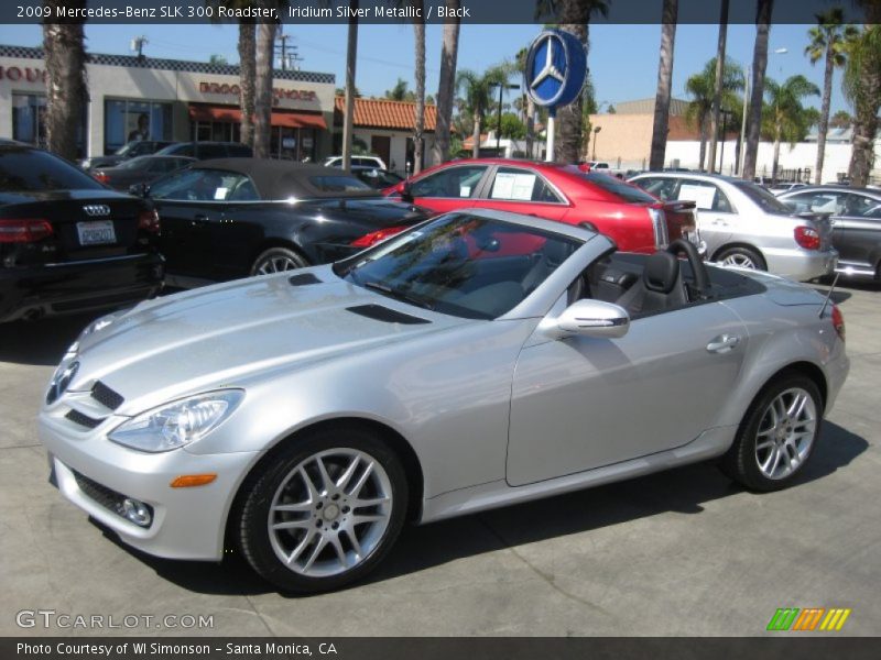 Iridium Silver Metallic / Black 2009 Mercedes-Benz SLK 300 Roadster