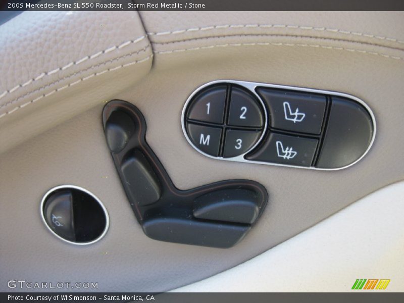 Controls of 2009 SL 550 Roadster