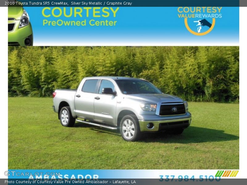 Silver Sky Metallic / Graphite Gray 2010 Toyota Tundra SR5 CrewMax