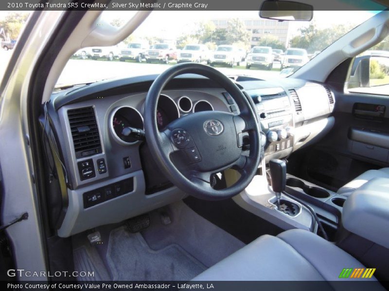 Silver Sky Metallic / Graphite Gray 2010 Toyota Tundra SR5 CrewMax