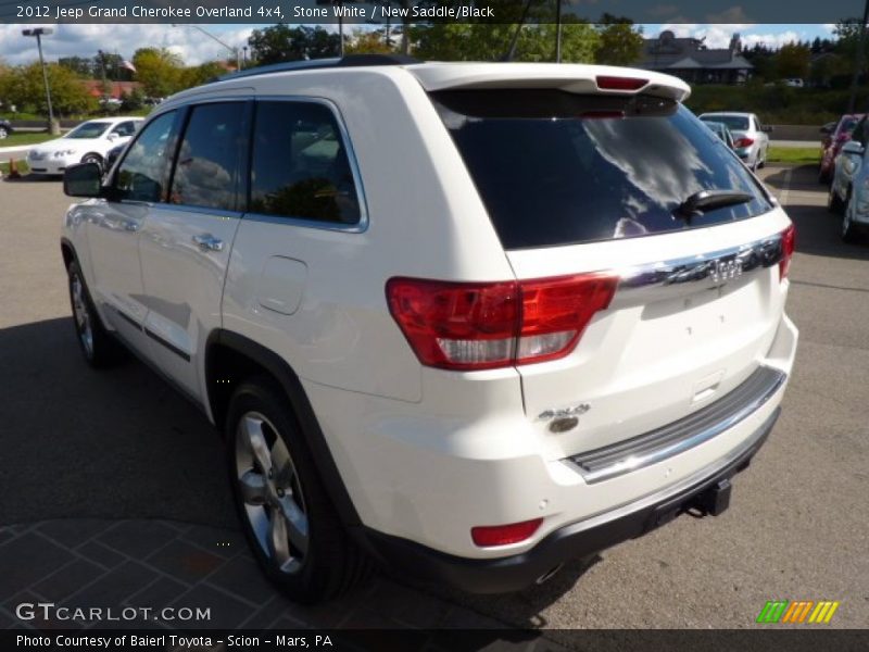 Stone White / New Saddle/Black 2012 Jeep Grand Cherokee Overland 4x4