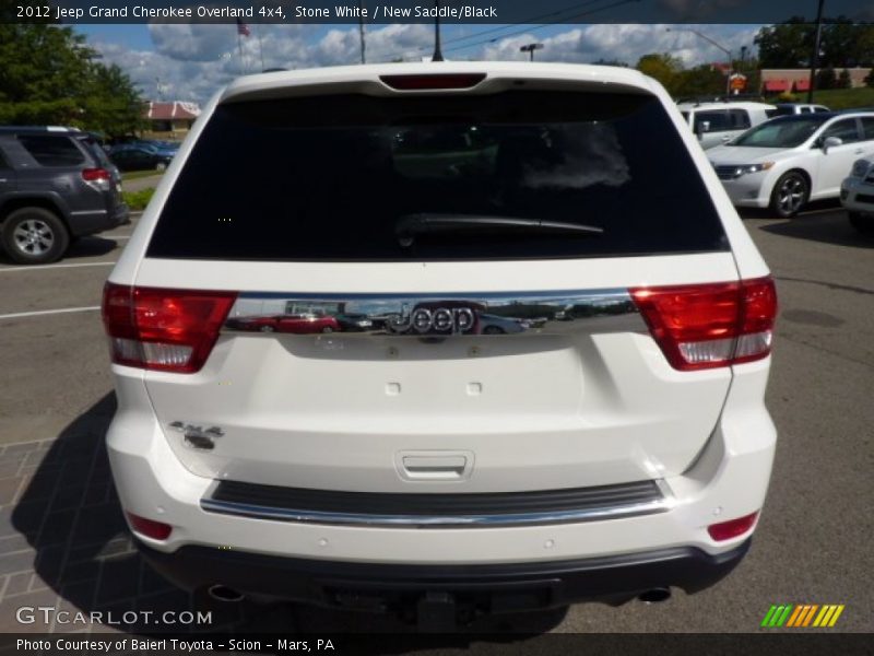 Stone White / New Saddle/Black 2012 Jeep Grand Cherokee Overland 4x4