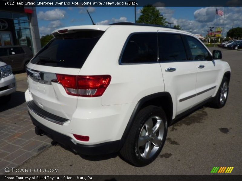 Stone White / New Saddle/Black 2012 Jeep Grand Cherokee Overland 4x4
