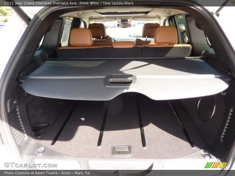 Stone White / New Saddle/Black 2012 Jeep Grand Cherokee Overland 4x4
