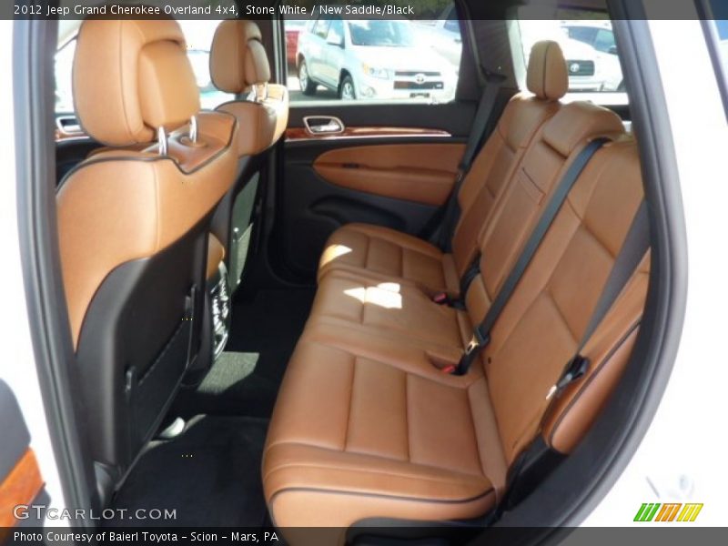 Stone White / New Saddle/Black 2012 Jeep Grand Cherokee Overland 4x4
