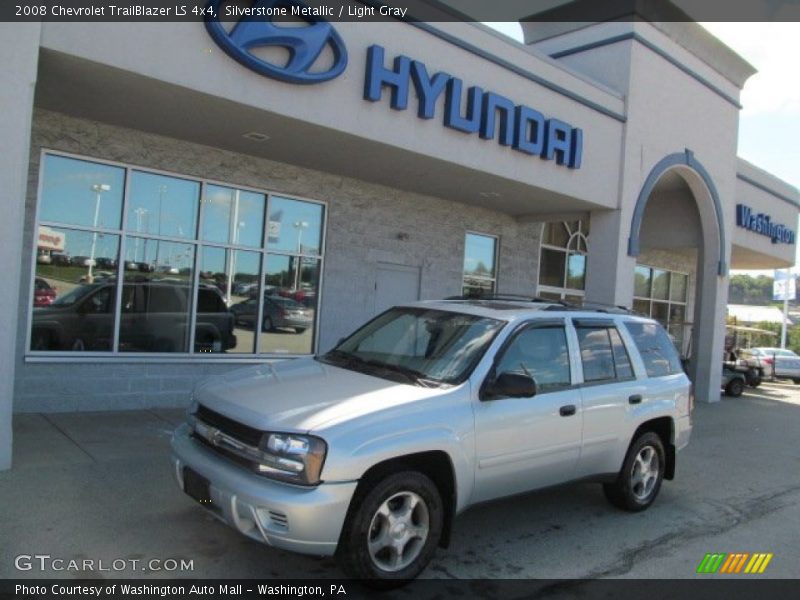 Silverstone Metallic / Light Gray 2008 Chevrolet TrailBlazer LS 4x4