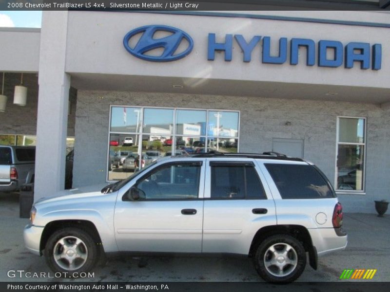 Silverstone Metallic / Light Gray 2008 Chevrolet TrailBlazer LS 4x4