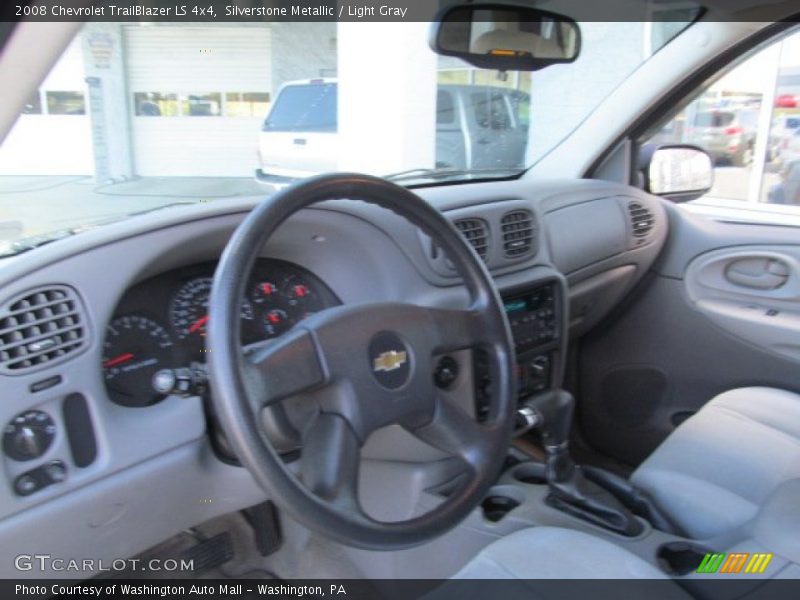 Silverstone Metallic / Light Gray 2008 Chevrolet TrailBlazer LS 4x4