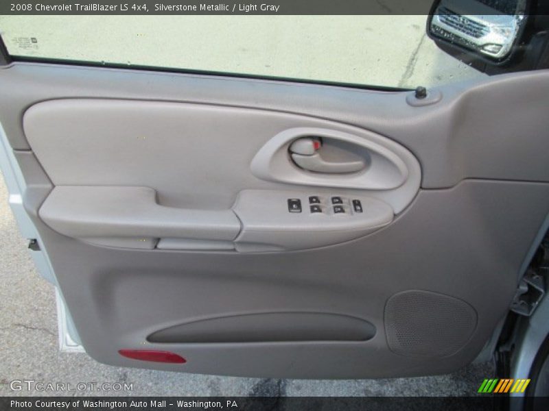 Silverstone Metallic / Light Gray 2008 Chevrolet TrailBlazer LS 4x4