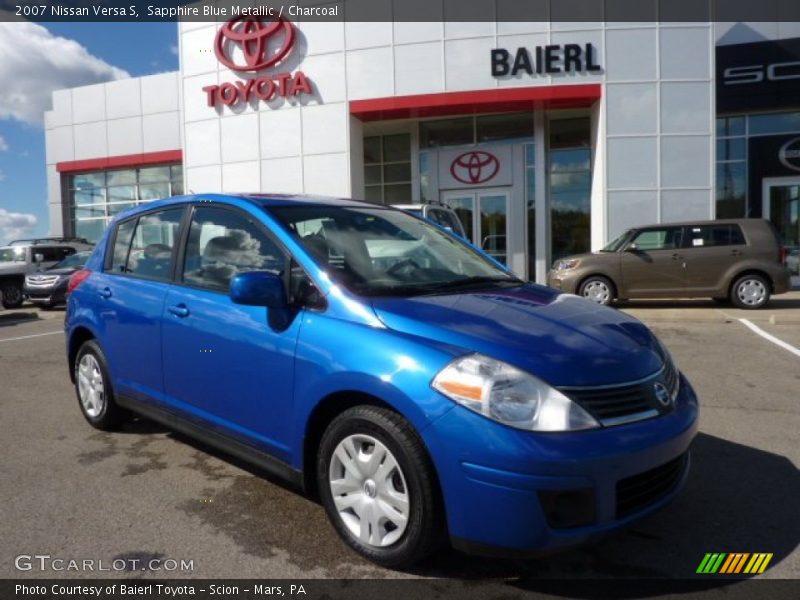 Sapphire Blue Metallic / Charcoal 2007 Nissan Versa S