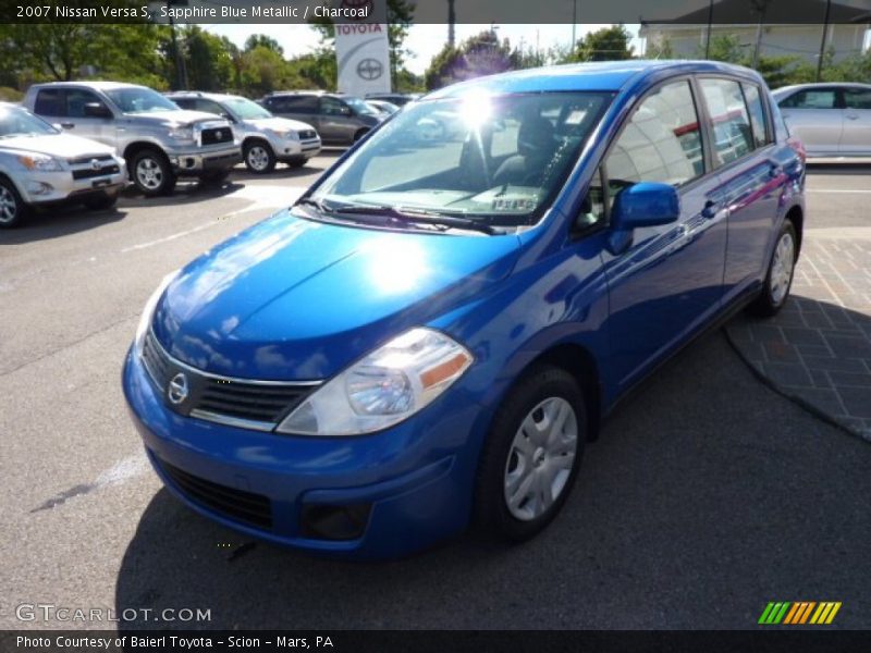 Sapphire Blue Metallic / Charcoal 2007 Nissan Versa S