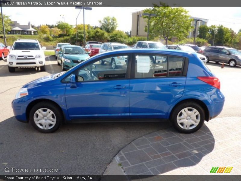 Sapphire Blue Metallic / Charcoal 2007 Nissan Versa S