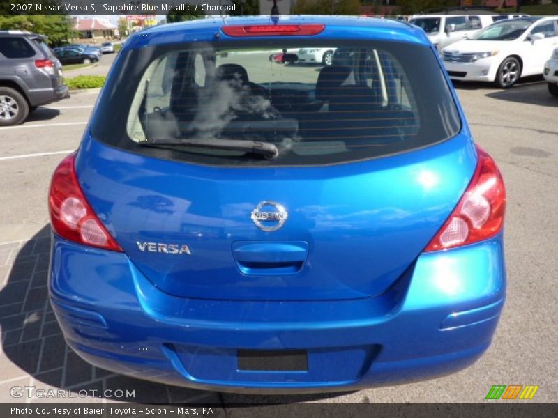 Sapphire Blue Metallic / Charcoal 2007 Nissan Versa S