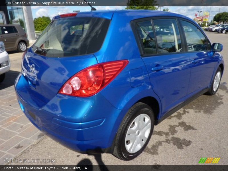 Sapphire Blue Metallic / Charcoal 2007 Nissan Versa S