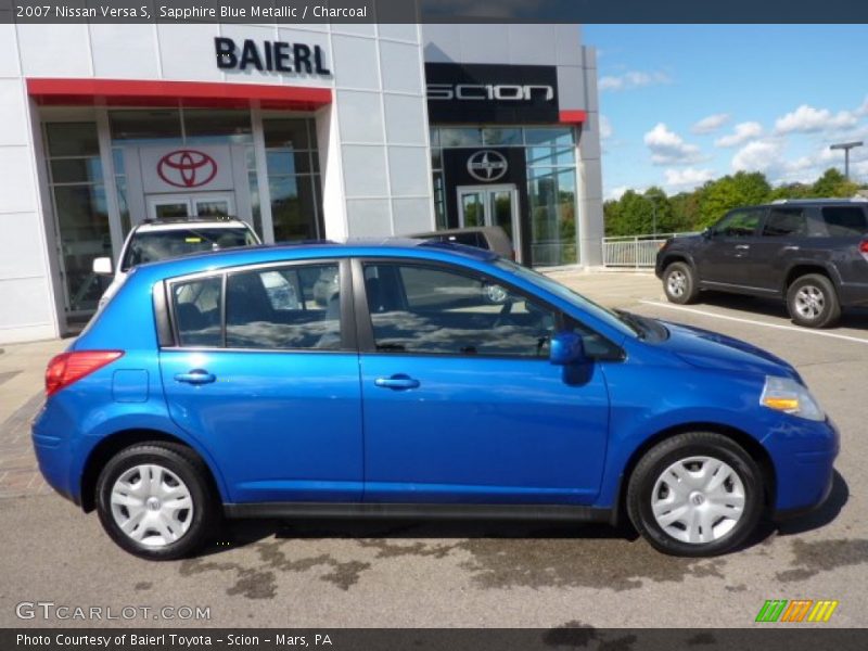 Sapphire Blue Metallic / Charcoal 2007 Nissan Versa S