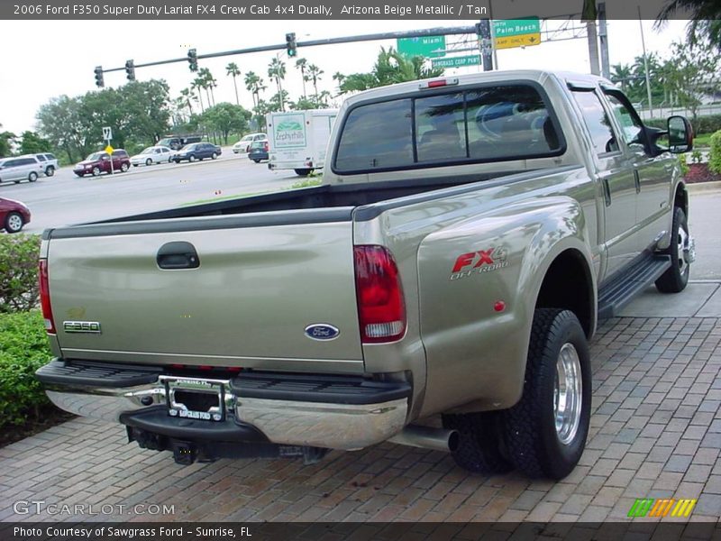 Arizona Beige Metallic / Tan 2006 Ford F350 Super Duty Lariat FX4 Crew Cab 4x4 Dually