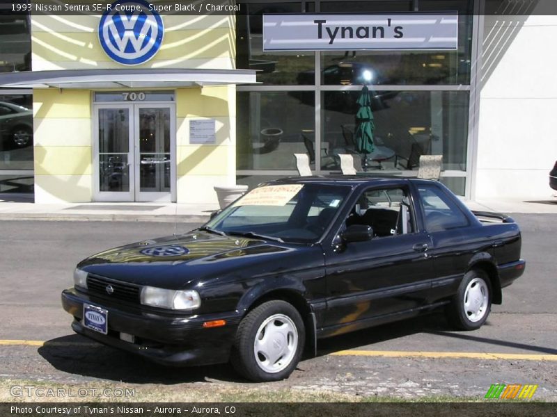 Super Black / Charcoal 1993 Nissan Sentra SE-R Coupe