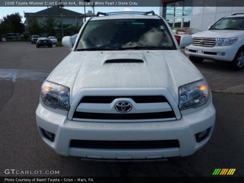 Blizzard White Pearl / Stone Gray 2008 Toyota 4Runner Sport Edition 4x4