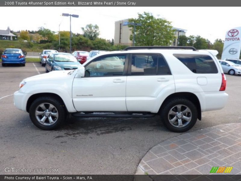 Blizzard White Pearl / Stone Gray 2008 Toyota 4Runner Sport Edition 4x4