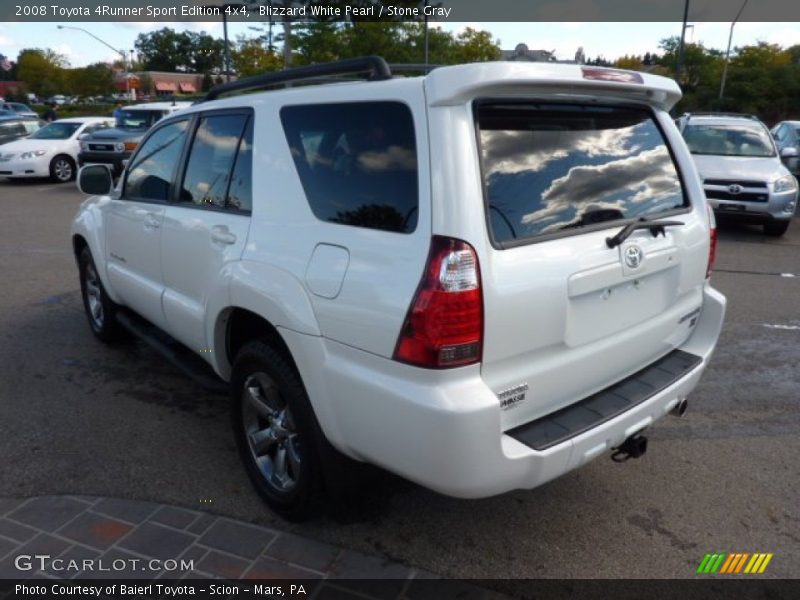 Blizzard White Pearl / Stone Gray 2008 Toyota 4Runner Sport Edition 4x4