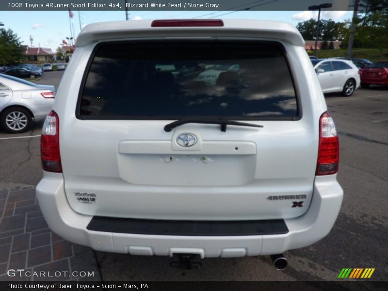Blizzard White Pearl / Stone Gray 2008 Toyota 4Runner Sport Edition 4x4