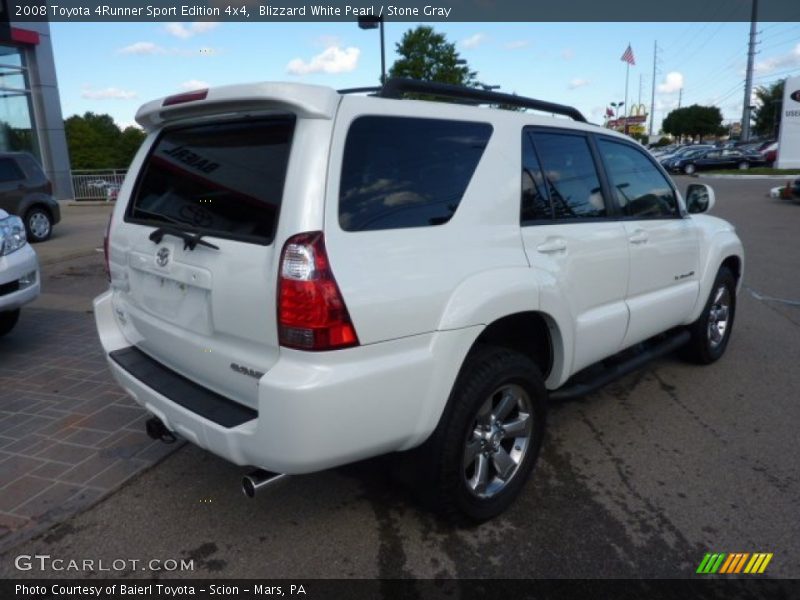 Blizzard White Pearl / Stone Gray 2008 Toyota 4Runner Sport Edition 4x4