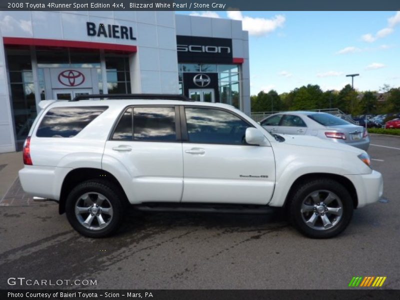 Blizzard White Pearl / Stone Gray 2008 Toyota 4Runner Sport Edition 4x4