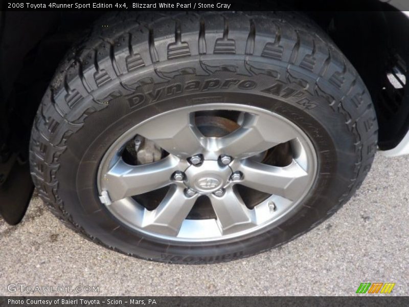 Blizzard White Pearl / Stone Gray 2008 Toyota 4Runner Sport Edition 4x4