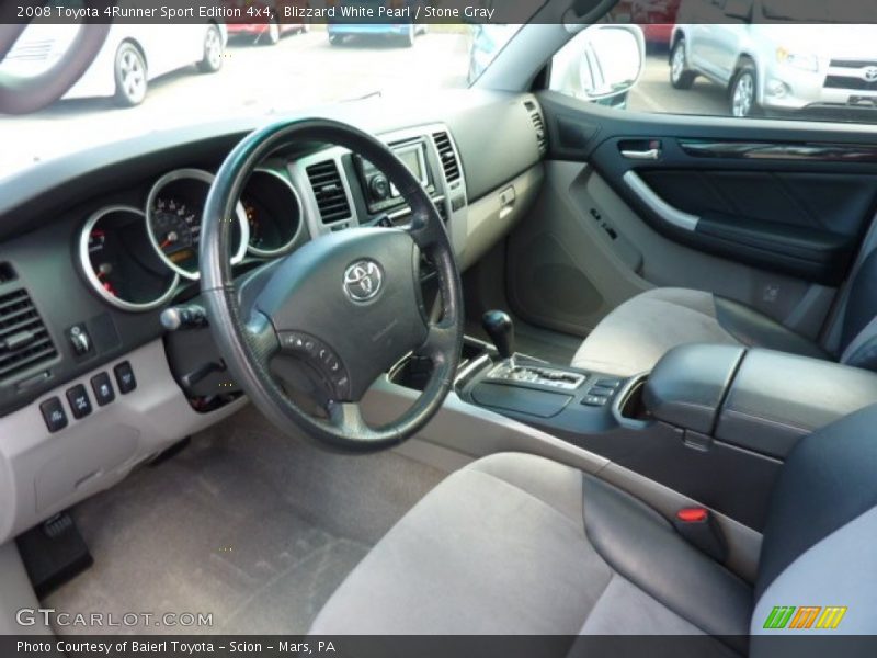 Blizzard White Pearl / Stone Gray 2008 Toyota 4Runner Sport Edition 4x4