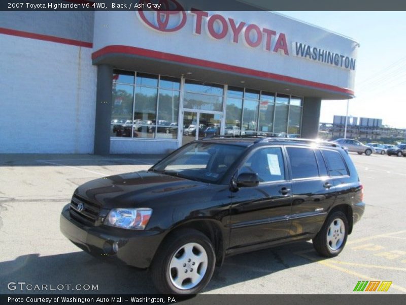 Black / Ash Gray 2007 Toyota Highlander V6 4WD