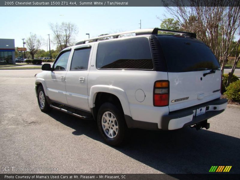 Summit White / Tan/Neutral 2005 Chevrolet Suburban 1500 Z71 4x4