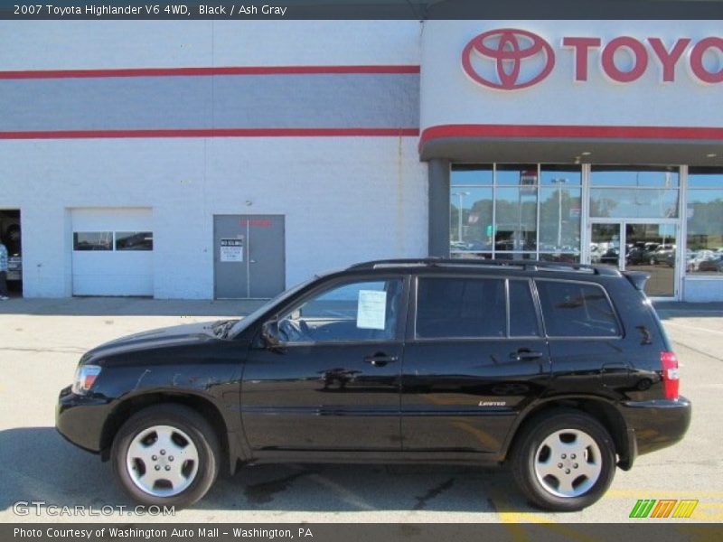 Black / Ash Gray 2007 Toyota Highlander V6 4WD