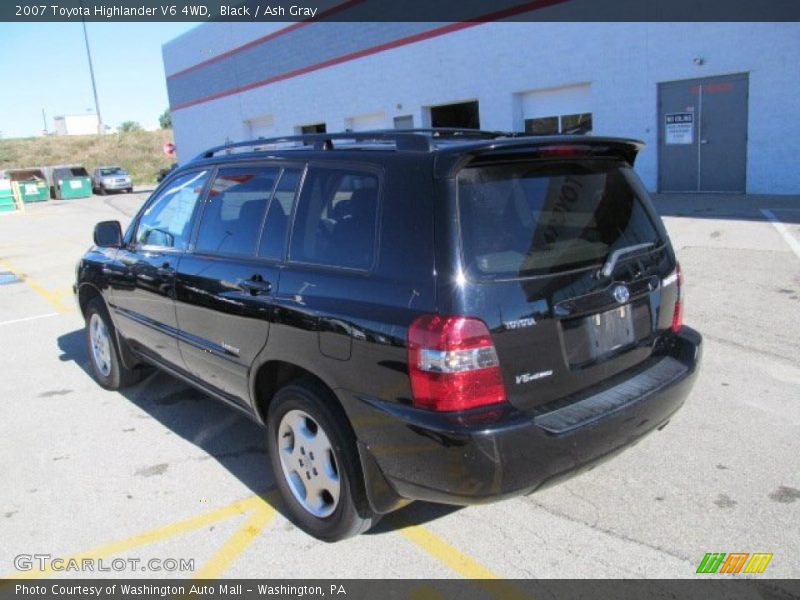 Black / Ash Gray 2007 Toyota Highlander V6 4WD