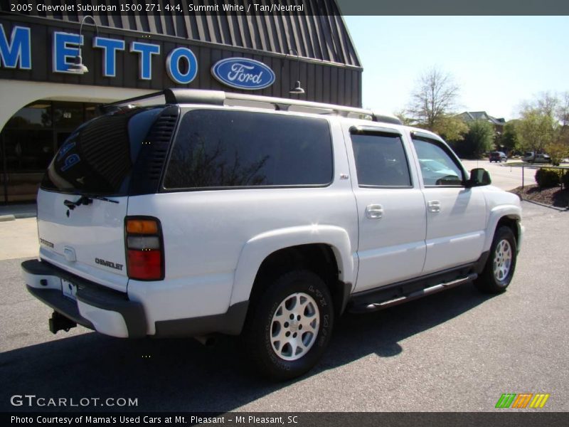 Summit White / Tan/Neutral 2005 Chevrolet Suburban 1500 Z71 4x4