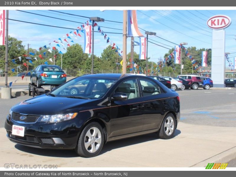 Ebony Black / Stone 2010 Kia Forte EX