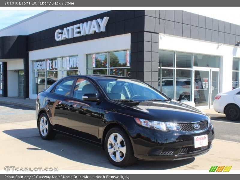 Ebony Black / Stone 2010 Kia Forte EX