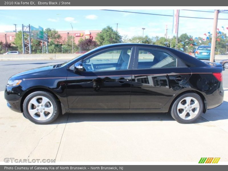 Ebony Black / Stone 2010 Kia Forte EX