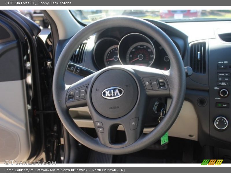 Ebony Black / Stone 2010 Kia Forte EX