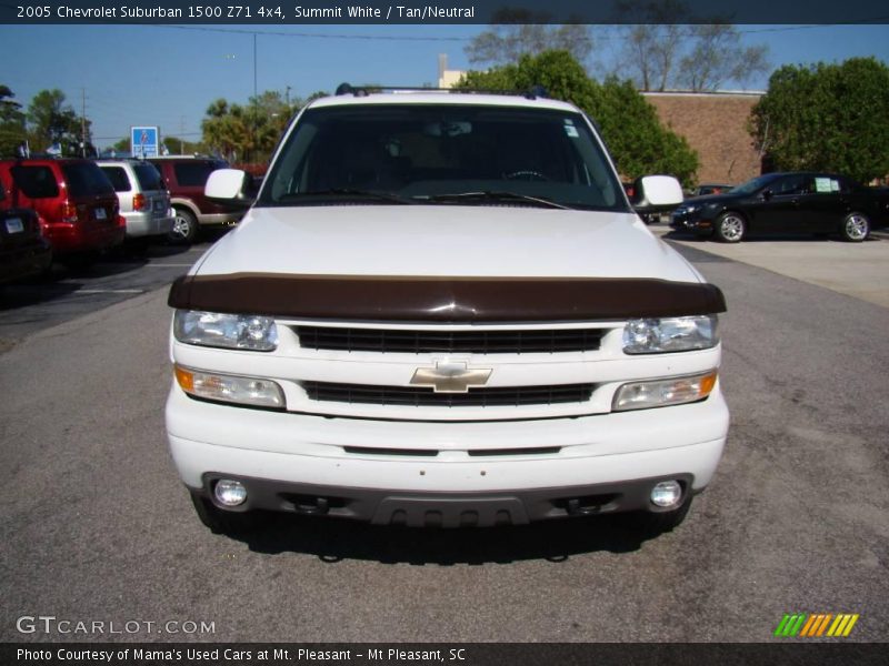 Summit White / Tan/Neutral 2005 Chevrolet Suburban 1500 Z71 4x4
