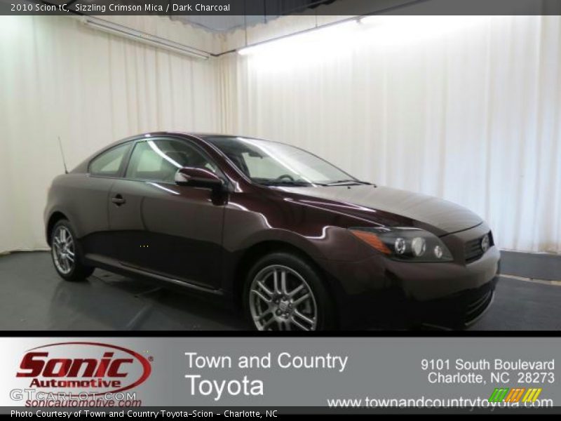 Sizzling Crimson Mica / Dark Charcoal 2010 Scion tC