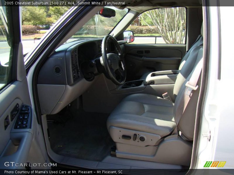 Summit White / Tan/Neutral 2005 Chevrolet Suburban 1500 Z71 4x4