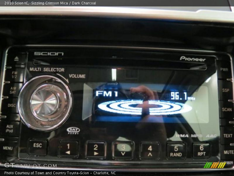 Sizzling Crimson Mica / Dark Charcoal 2010 Scion tC