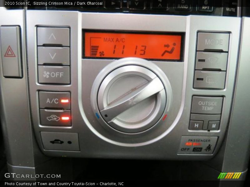 Sizzling Crimson Mica / Dark Charcoal 2010 Scion tC