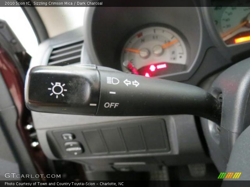 Sizzling Crimson Mica / Dark Charcoal 2010 Scion tC