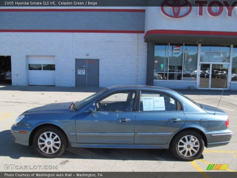 Celadon Green / Beige 2005 Hyundai Sonata GLS V6