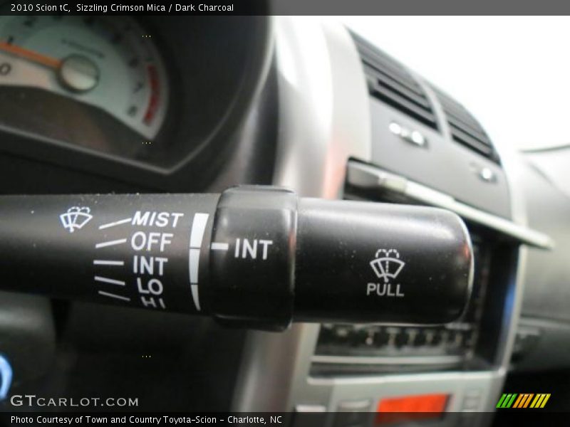 Sizzling Crimson Mica / Dark Charcoal 2010 Scion tC