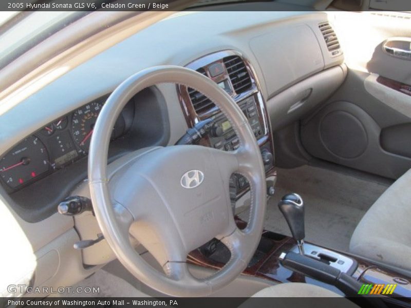Celadon Green / Beige 2005 Hyundai Sonata GLS V6