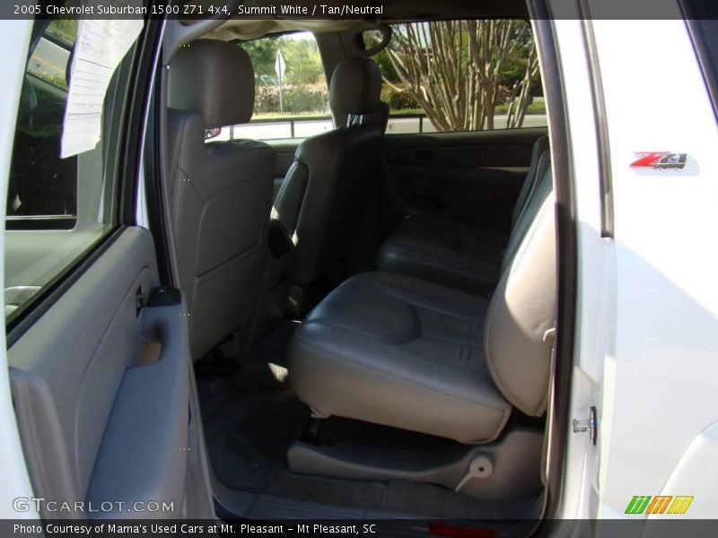 Summit White / Tan/Neutral 2005 Chevrolet Suburban 1500 Z71 4x4