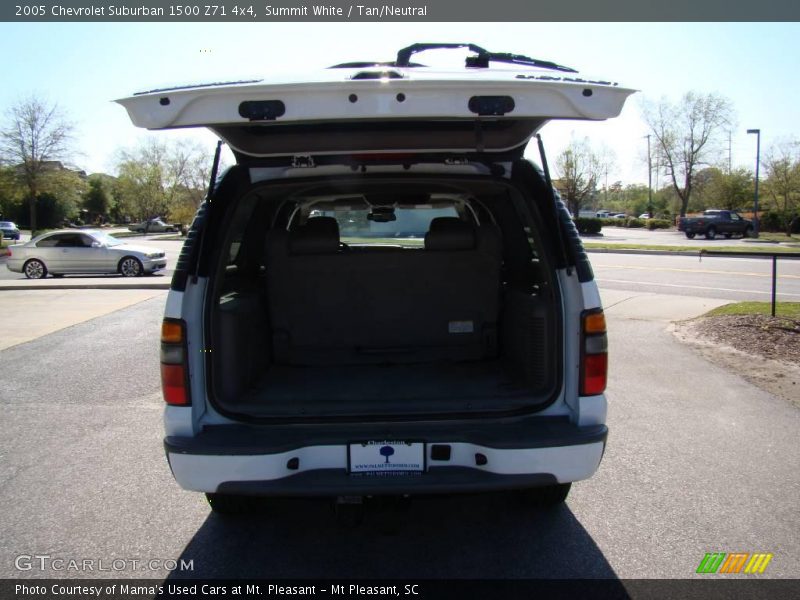 Summit White / Tan/Neutral 2005 Chevrolet Suburban 1500 Z71 4x4