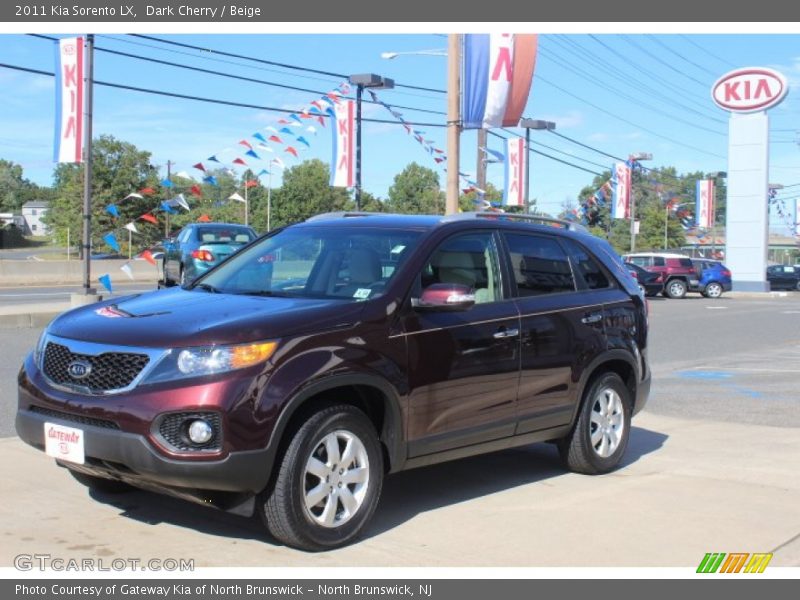 Dark Cherry / Beige 2011 Kia Sorento LX